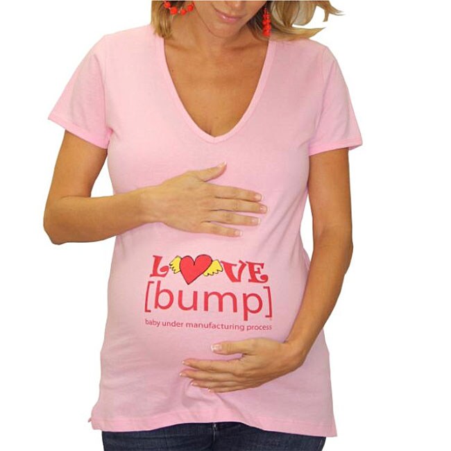 Love [Bump] Maternity V-neck T-shirt - 13340865 - Overstock.com ...