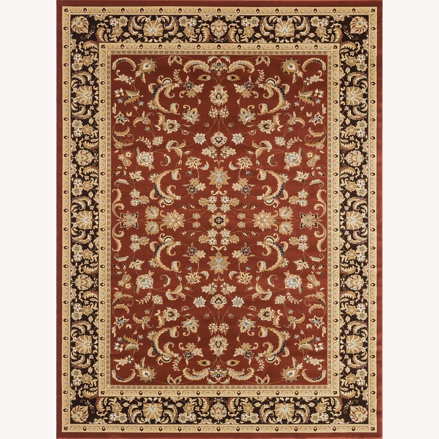 Primeval Red Oriental Rug (92 X 127)