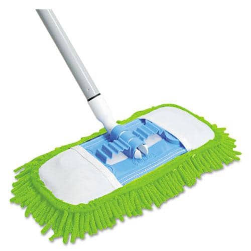 Quickie Microfiber 48-inch Steel Handle Dust Mop - Green