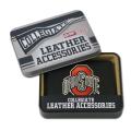 Ohio State Buckeyes Men's Black Leather Tri-fold Wallet