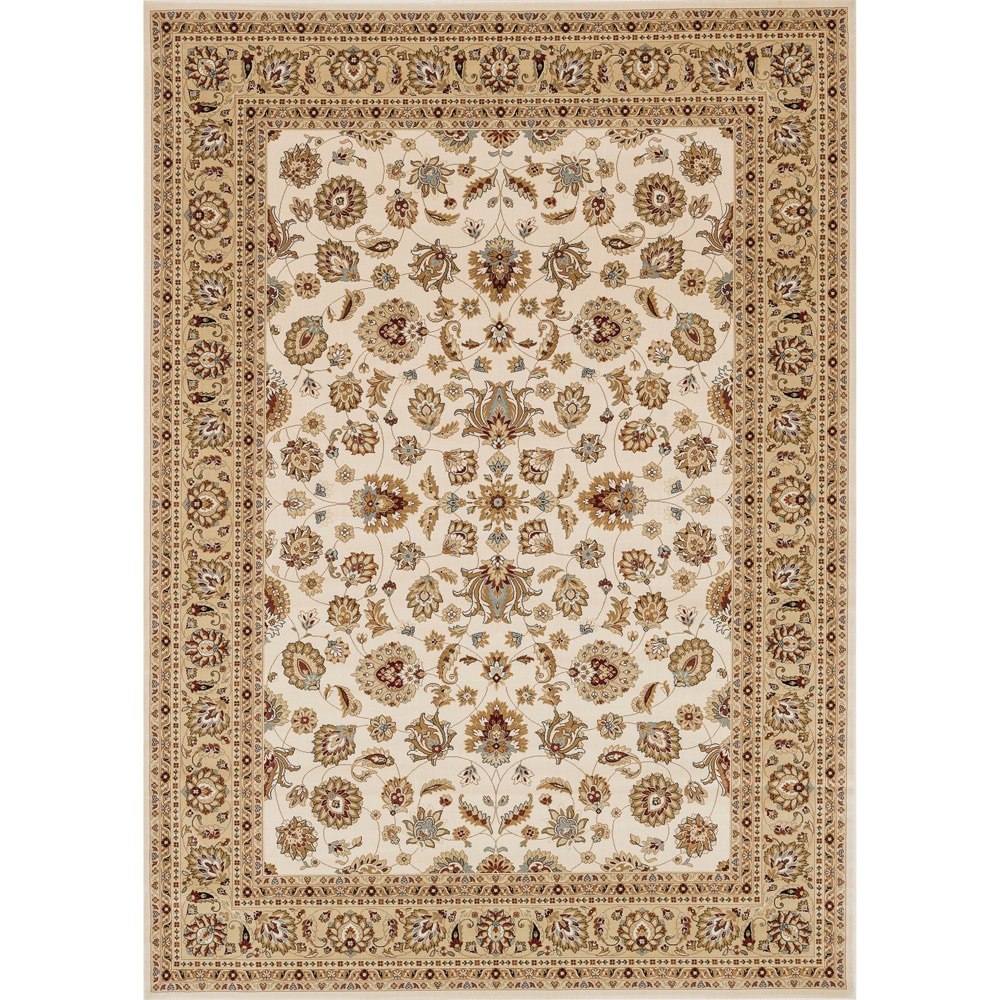 Alexander Home Primeval Ivory/ Beige Oriental Rug (77 X 106) Ivory Size 8 x 10