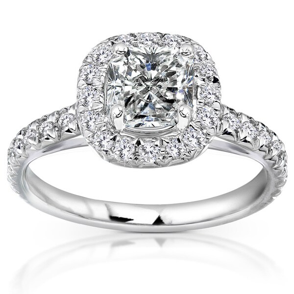 Annello by Kobelli 14k White Gold 1 2/5ct TDW Diamond Engagement Ring (H-I, I1-I2)
