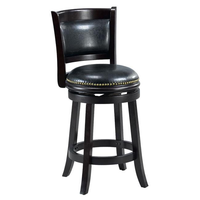 Alexis Cappuccino Padded Back 24-inch Counter Stool - Free ... - Alexis Cappuccino Padded Back 24-inch Counter Stool