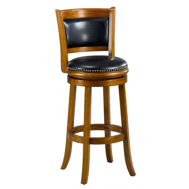 Alexis Dark Oak Padded Back 29-inch Barstool