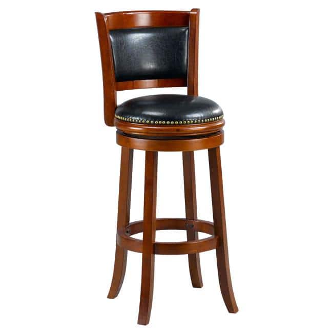 Alexis Cherry Padded Back 29-inch Barstool