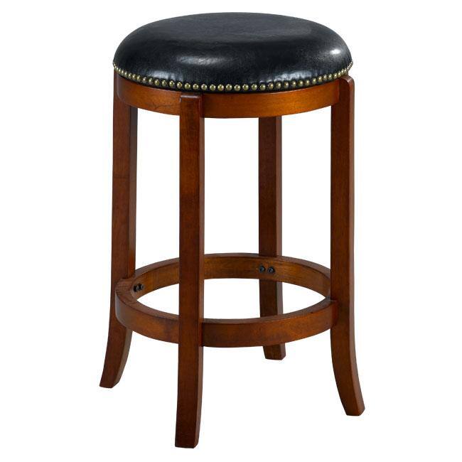 Jackson Bicast Leather Cherry Swivel Counter Stool