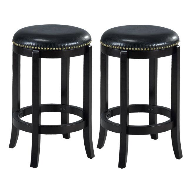 Jackson Leather Cappuccino Counter Stools (set Of 2)