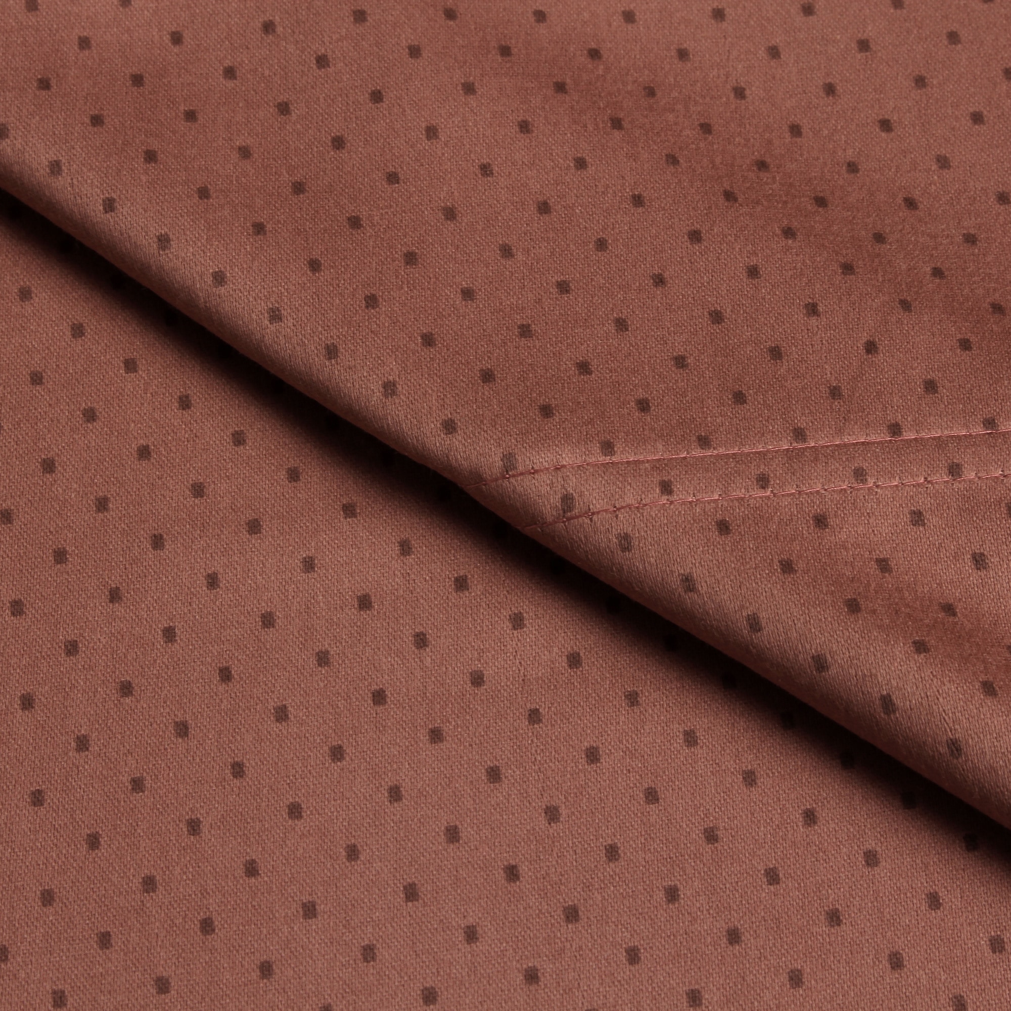 Elite Home Products Carlton Printed Dot Full size Sateen Sheet Set Red Size Full