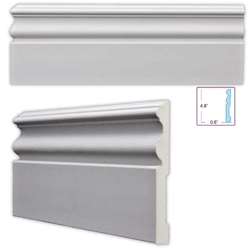 Traditional 4.75-inch Baseboard (8 pieces)
