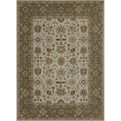 Hand tufted Aara Ivory/ Sage Wool Rug (5'0 x 7'6) Alexander Home 5x8   6x9 Rugs