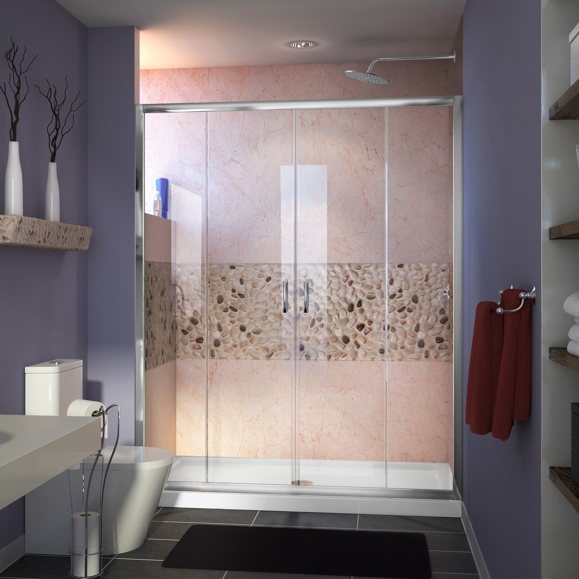 Dreamline Visions 56 60x72 inch Frameless Sliding Shower Door