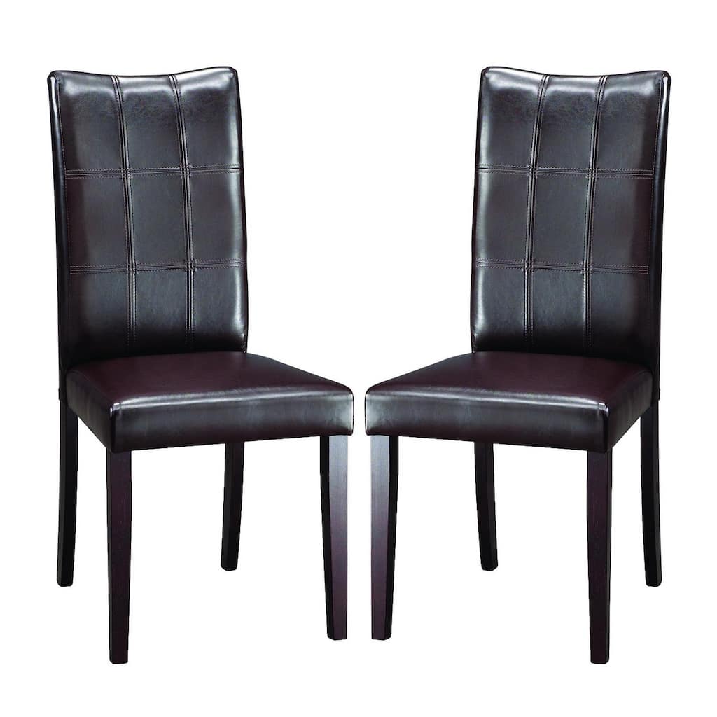 Eugene Dark Brown Modern Dining Chairs (Set of 2)