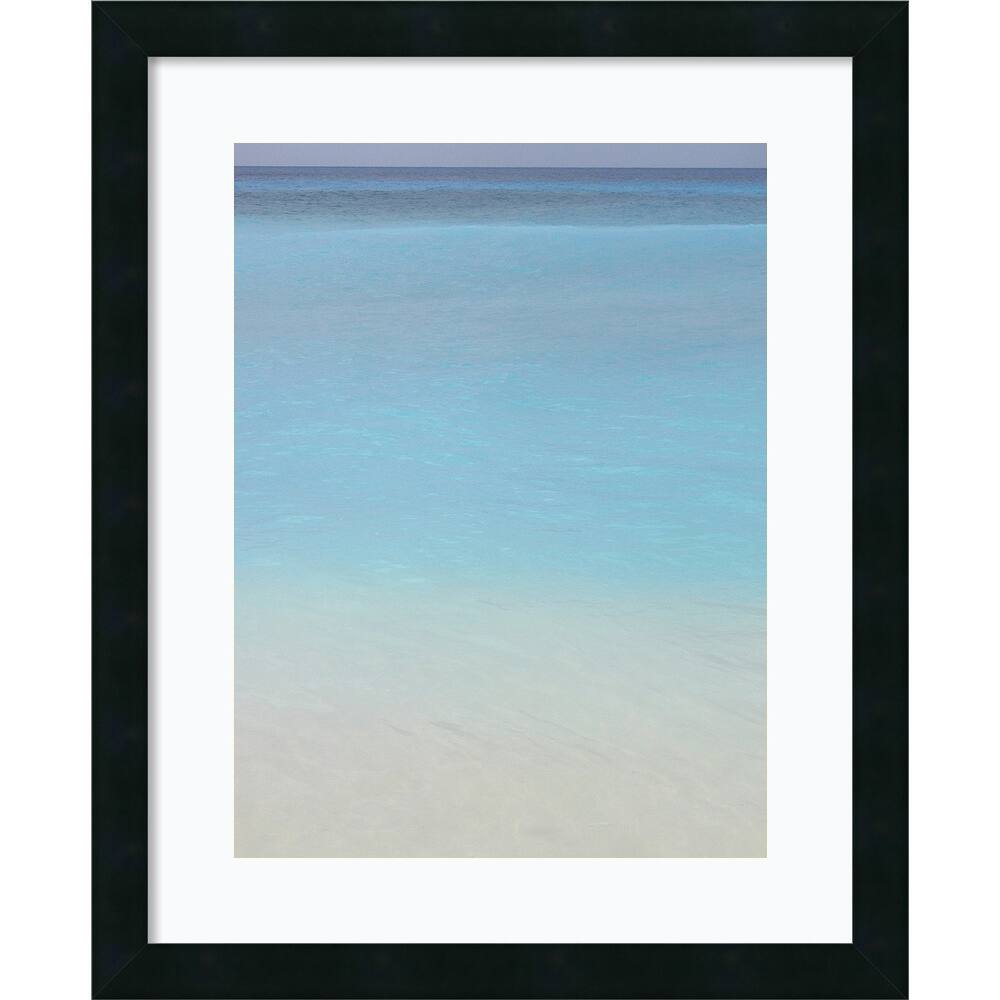 Framed Art Print 'Bleu 2' by Brian Leighton 18 x 22-inch