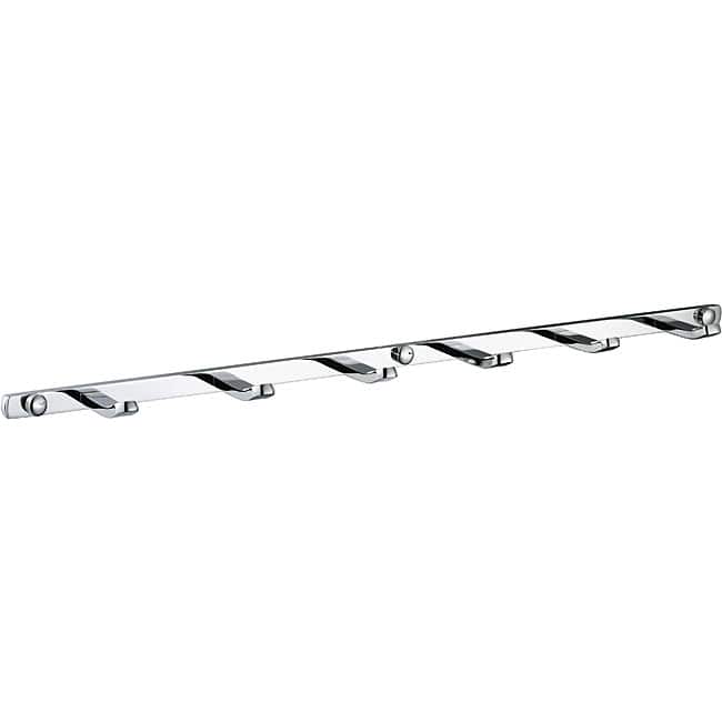 Utility Hook Six-Peg Tie and Belt Storage Rack