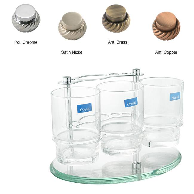 Vanity Top Toothbrush Tumbler Holder