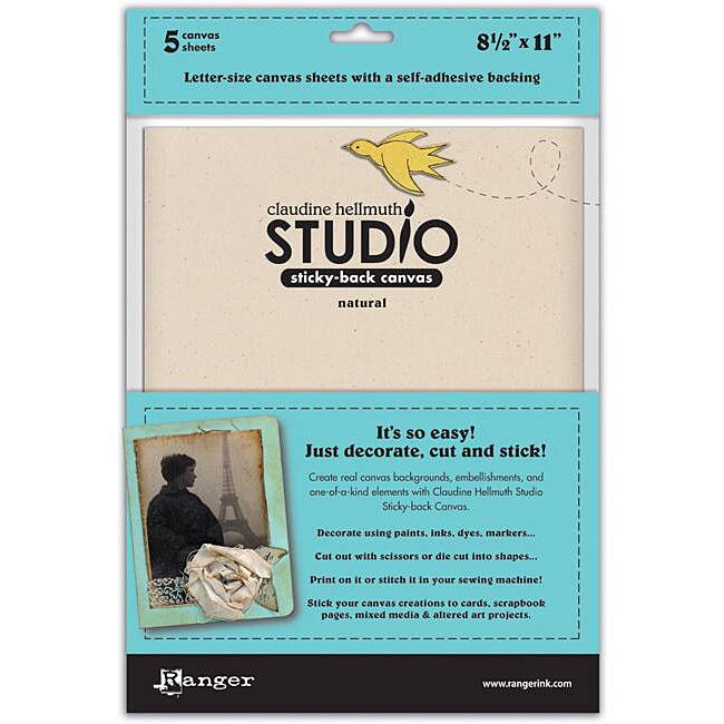 Studio 8.5 X 11 Sticky Back Natural Canvas (Pack of 5)