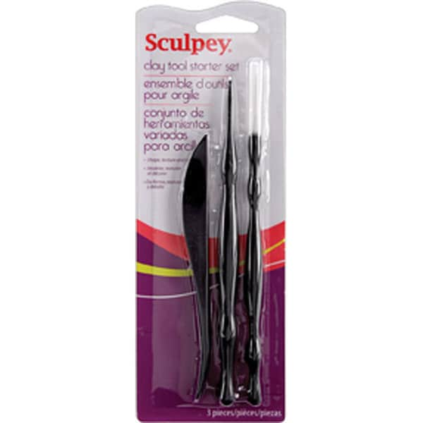 Polyform Sculpey 3 piece Clay Tool Starter Set