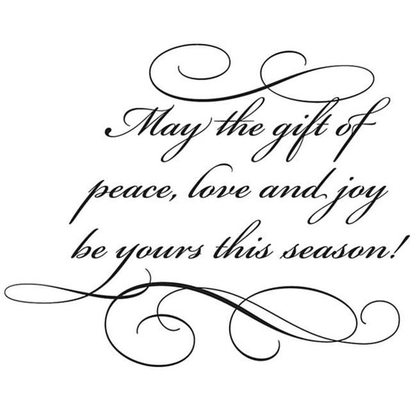 Penny Black Gift Of Peace Rubber Stamp