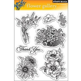 Shop Penny 'Flower Gallery' Clear Stamps - Free Shipping On Orders Over