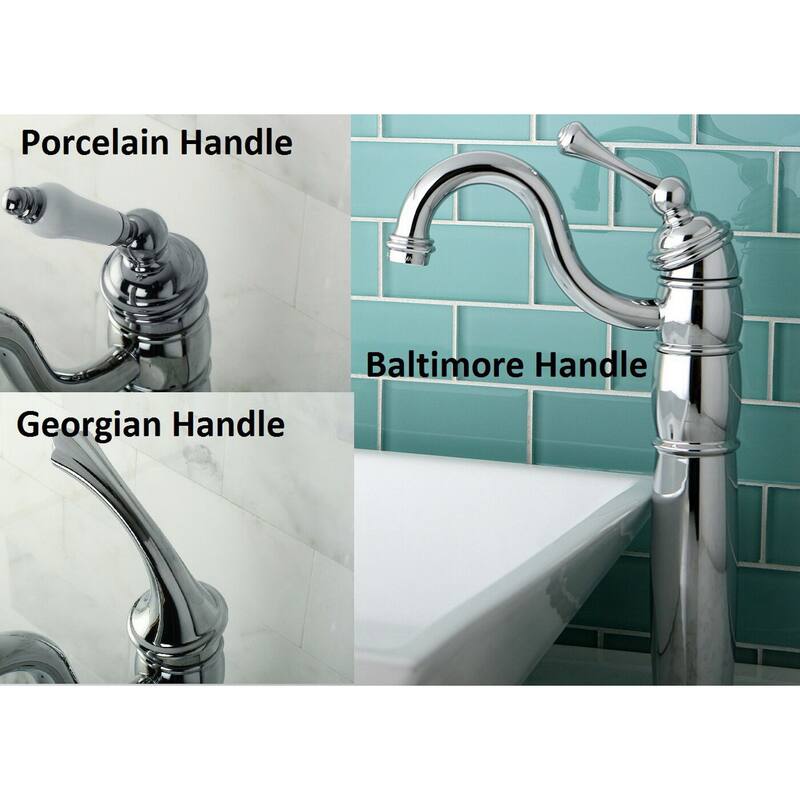 Kingston Brass Heritage Bathroom Chrome Vessel Faucet
