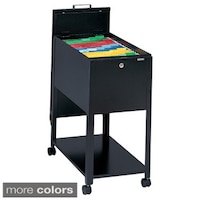 Safco Scoot Mobile File With Locking Top Free Shipping Today Mayline Mobilizers Heavy Gauge Steel Letter Sized Wheeled File Cabinet