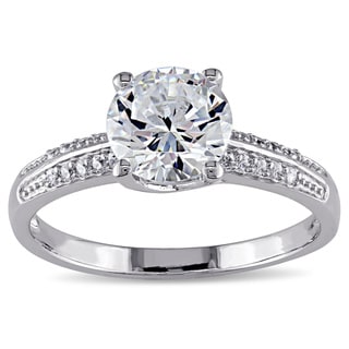ctw AFFY 1.00 Carat Round Cubic Zirconia Anniversary Wedding Band Enhancer Guard Double Ring in 14K Gold Over Sterling Silver for Women