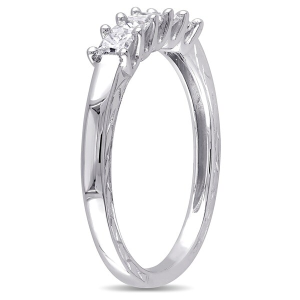 G-H,I2-I3 1//6 cttw, Diamond Wedding Band in Sterling Silver Size-10.25