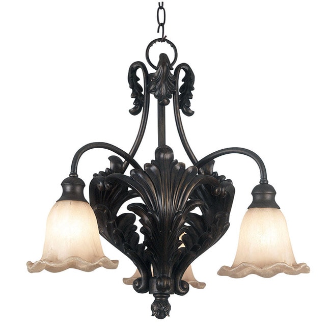 Cromwell 3 light Gold Chandelier