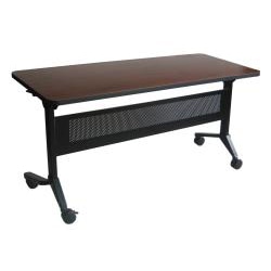 Mayline Flip N Go 48 Inch Rectangular Training Table Mayline Training Tables