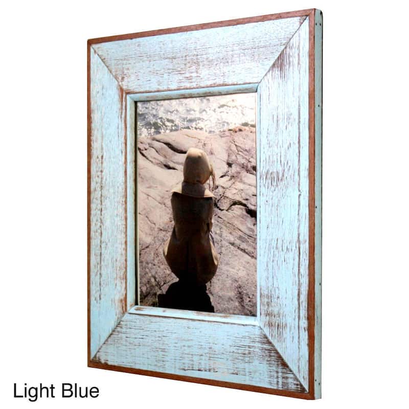 Handmade Recycled Boatwood 8x10-inch Picture Frame (Thailand)