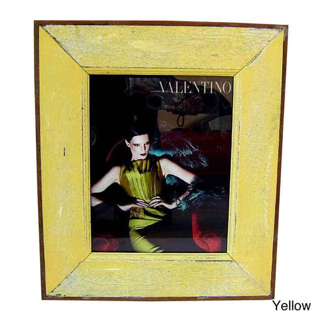 Handmade Recycled Boatwood 8x10-inch Picture Frame (Thailand)