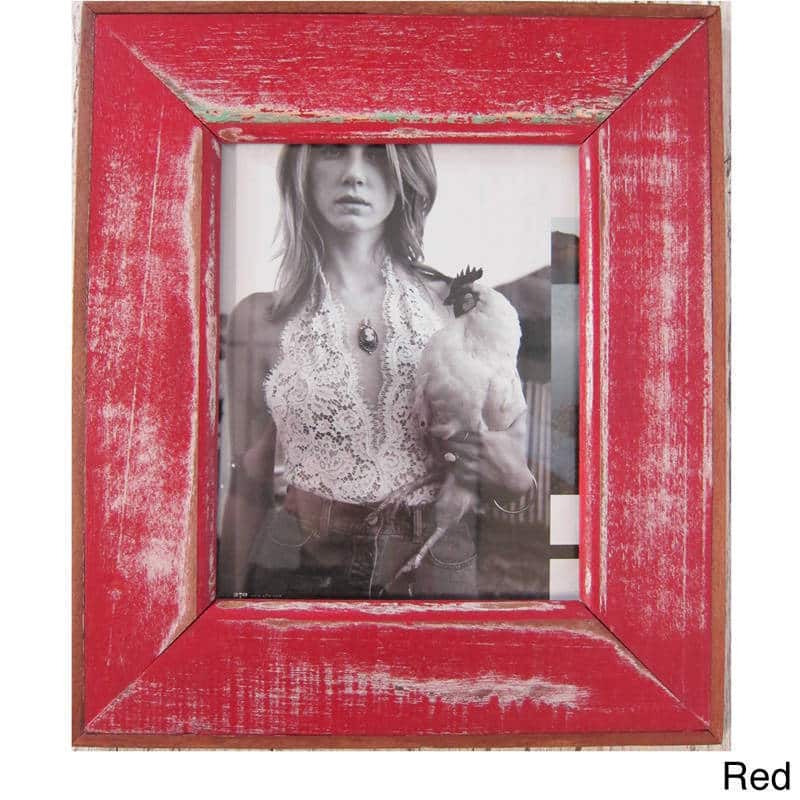 Handmade Recycled Boatwood 8x10-inch Picture Frame (Thailand)