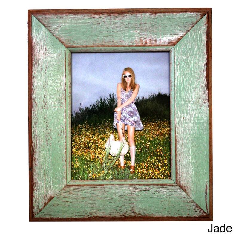 Handmade Recycled Boatwood 8x10-inch Picture Frame (Thailand)