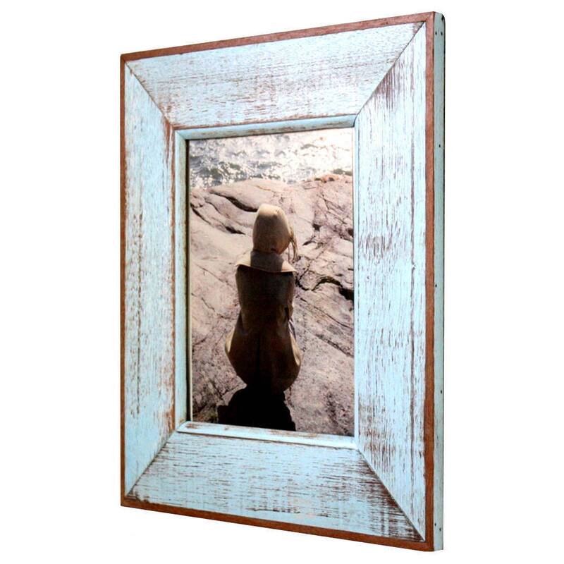 Handmade Recycled Boatwood 8x10-inch Picture Frame (Thailand)