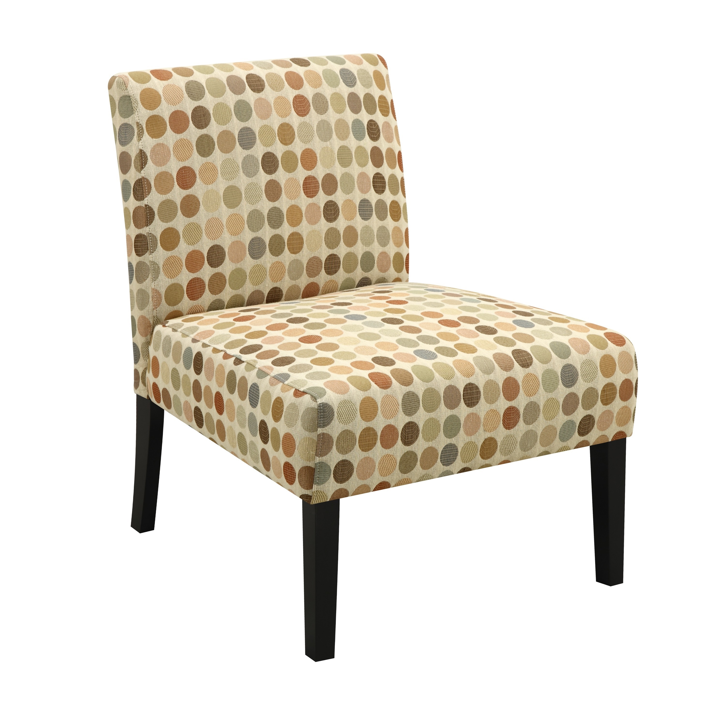 Shop Handy Living Niles Beige Retro Dot Armless Chair On Sale