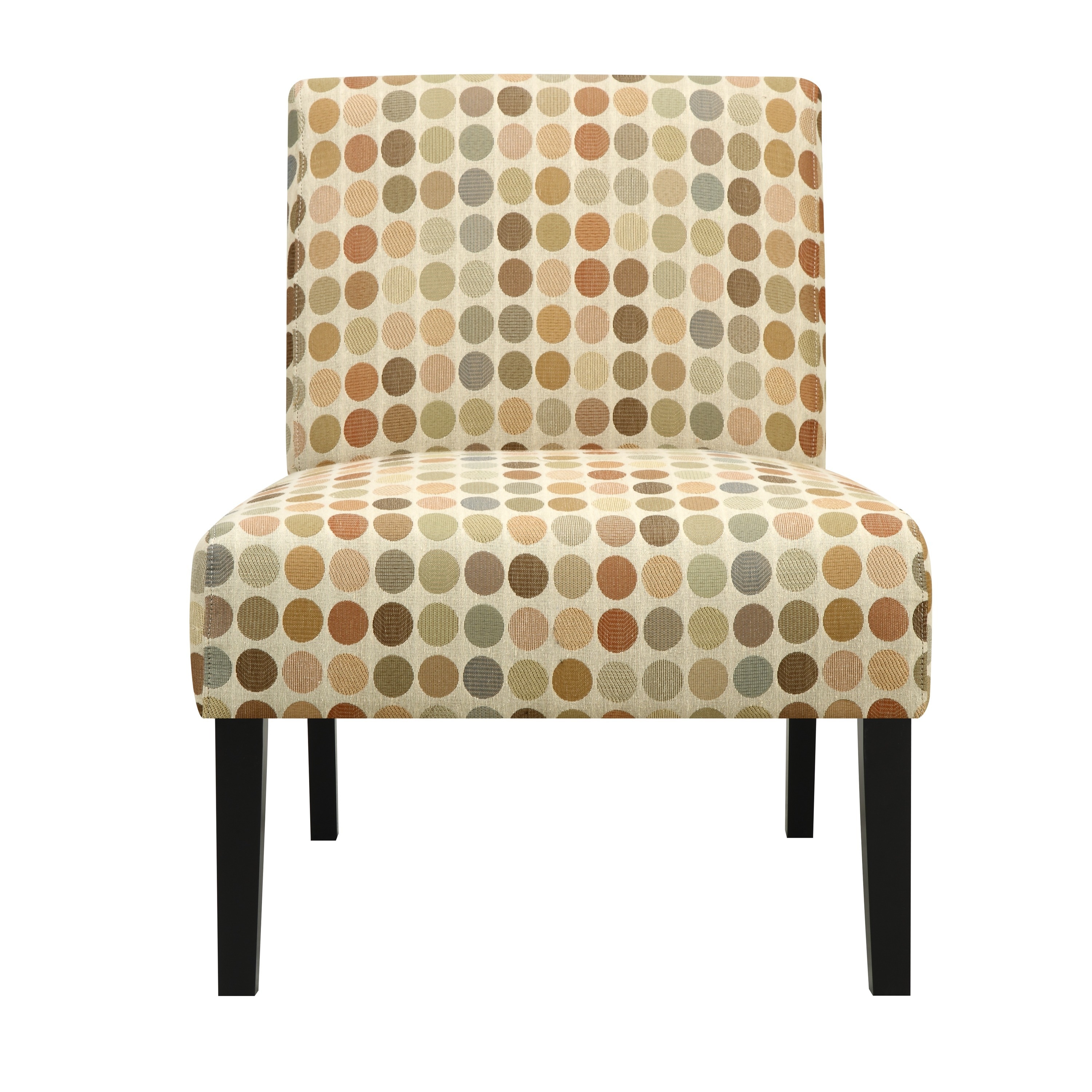 Shop Handy Living Niles Beige Retro Dot Armless Chair On Sale