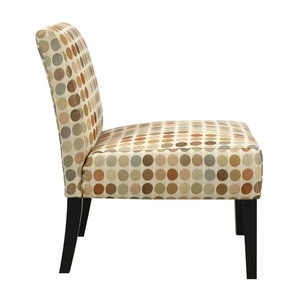 Shop Handy Living Niles Beige Retro Dot Armless Chair On Sale