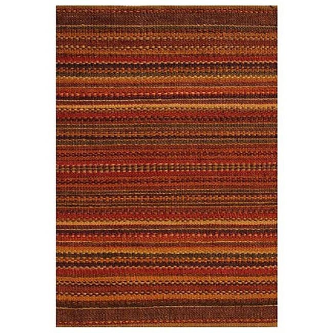 Sindhi Brown Handwoven Jute Area Rug (4 X 6)