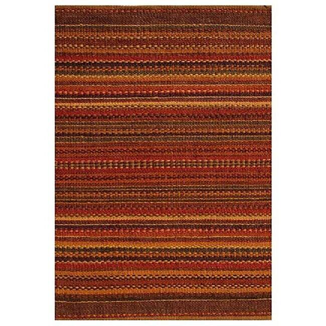 Sindhi Brown Handwoven Jute Area Rug - 4' x 6'