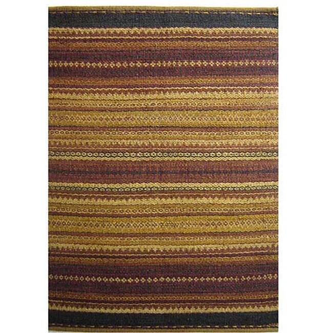 Hand woven Mohawk Brown Jute Rug (6 X 9)