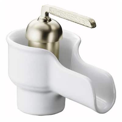 Shop Kohler Bol White Lever Handle Single Hole Ceramic Bathroom