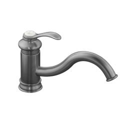 Shop Kohler K 12175 G Brushed Chrome Fairfax Single Control Kitchen Sink Faucet Less Escutcheon And Sidespray Free Shipping Today Overstock 5597635