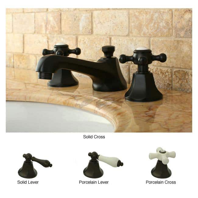 Kingston Brass Metropolitan Oil-rubbed Bronze Widespread Bathroom Faucet