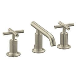 Kohler Vibrant Brushed Nickel Purist Widespread Lavatory Faucet With 