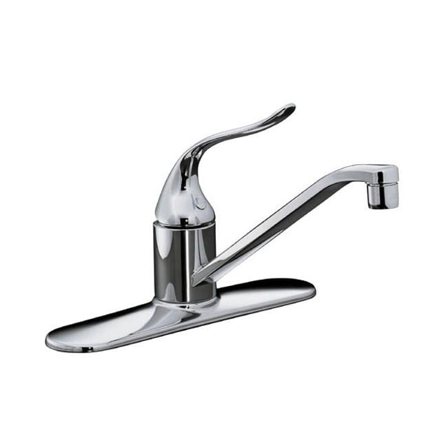 Kohler K 15171 f cp Polished Chrome Coralais Single control Kitchen Sink Faucet With 8 1/2 Spout And Lever Handle