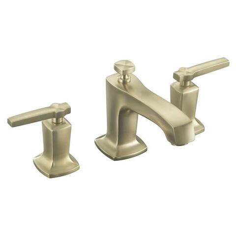 Kohler K-16232-4-BV Vibrant Brushed Bronze Margaux Widespread Lavatory Faucet with Lever Handles