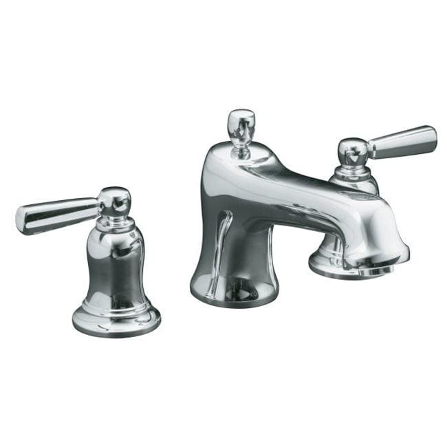 Kohler K t10592 4 bv Vibrant Brushed Bronze Bancroft Deck mount Bath Faucet Trim With Metal Lever Handles, Valve Not Included