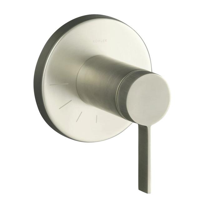 Kohler K t10943 4 bn Vibrant Brushed Nickel Stillness Volume Control Valve Trim With Lever Handle, Valve Not Included