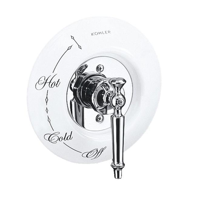 Kohler K t134 4d cp Polished Chrome Antique Rite temp Pressure balancing Valve Trim, Valve Not Included