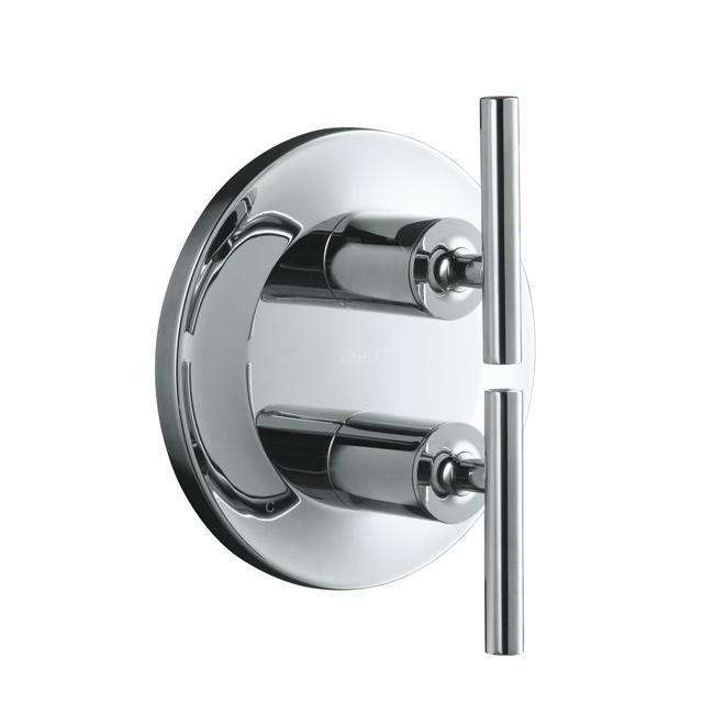 Kohler K t14489 4 sn Vibrant Polished Nickel Purist Stacked Valve Trim, Valve Not Included